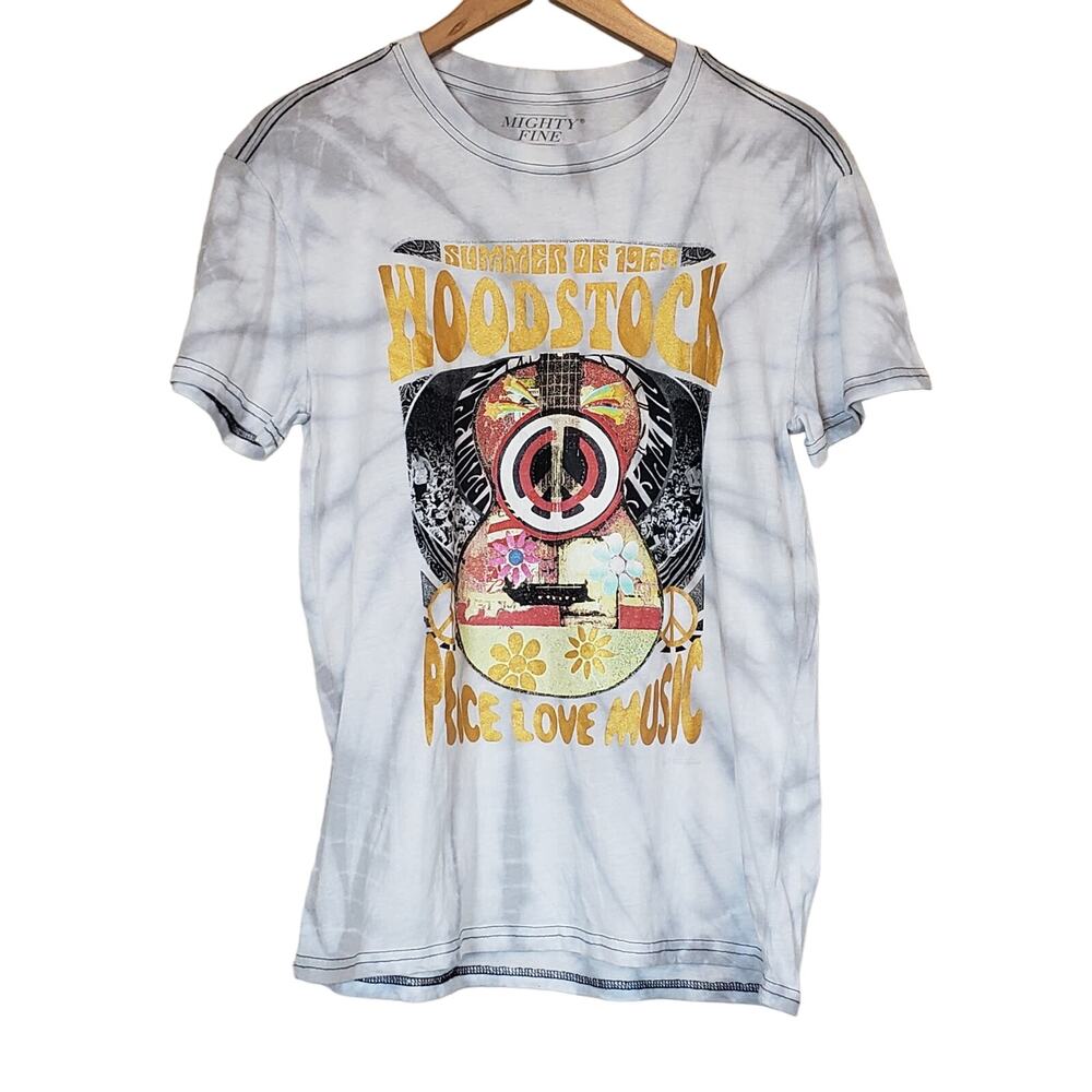 Mighty Fine Red Carpet Noir Tie Dye Woodstock T Shirt Women's Small‎ Casual